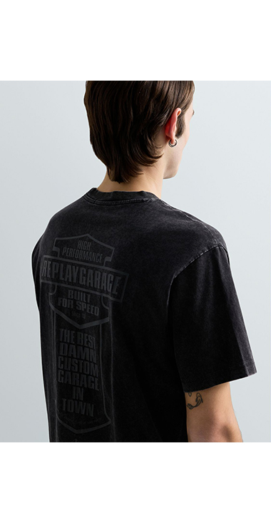 オープンエンドジャージーバイカーTシャツ 詳細画像